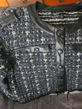 WHBM Tweed Sweater Jacket. 21ptp